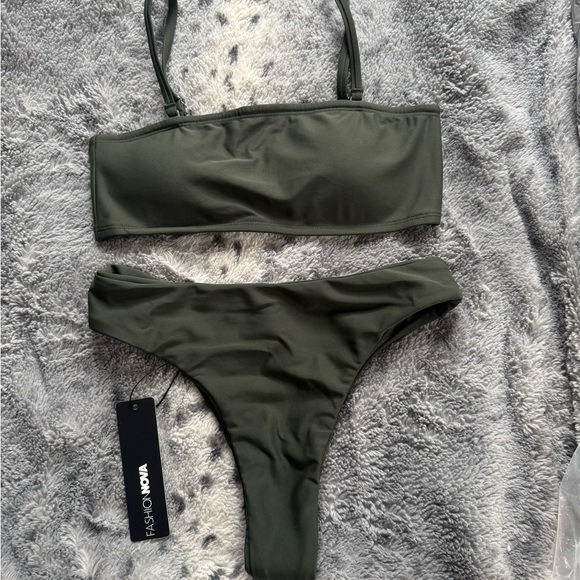 Fashion Nova Other - Fashion Nova Olive green Bikini Set